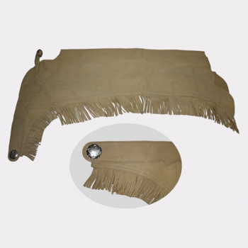 Chaps med frynser - Tan Suede - XLarge